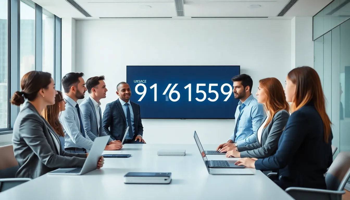 diverse team discussing data identifiers in a modern office.